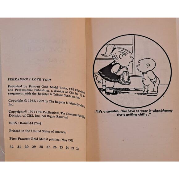 Peekaboo! I Love You! (The Family Circus) by Bil Keane (1971 MMPB) - Picture 2 of 6